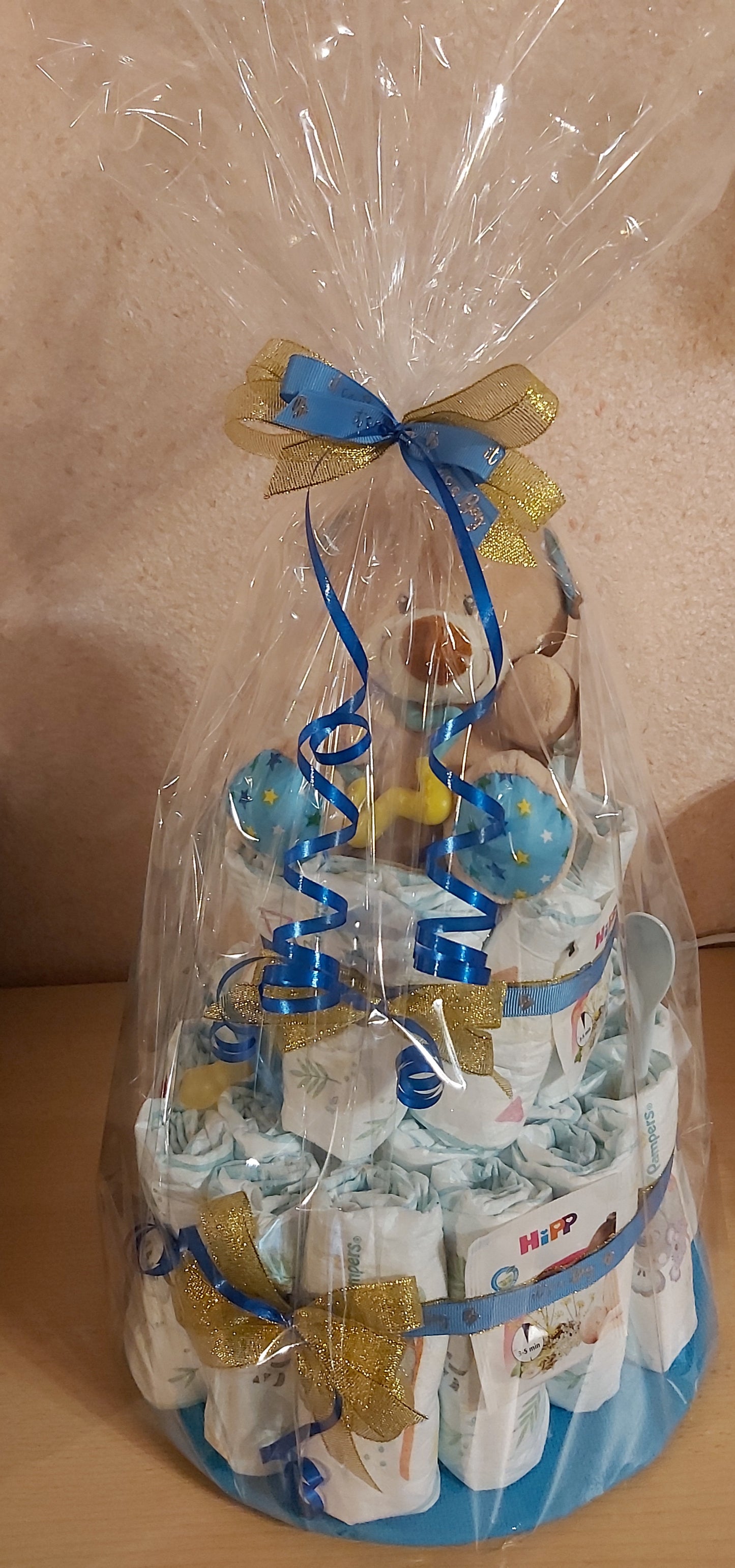 Handgemachte Windeltorte für Mädchen & Jungen