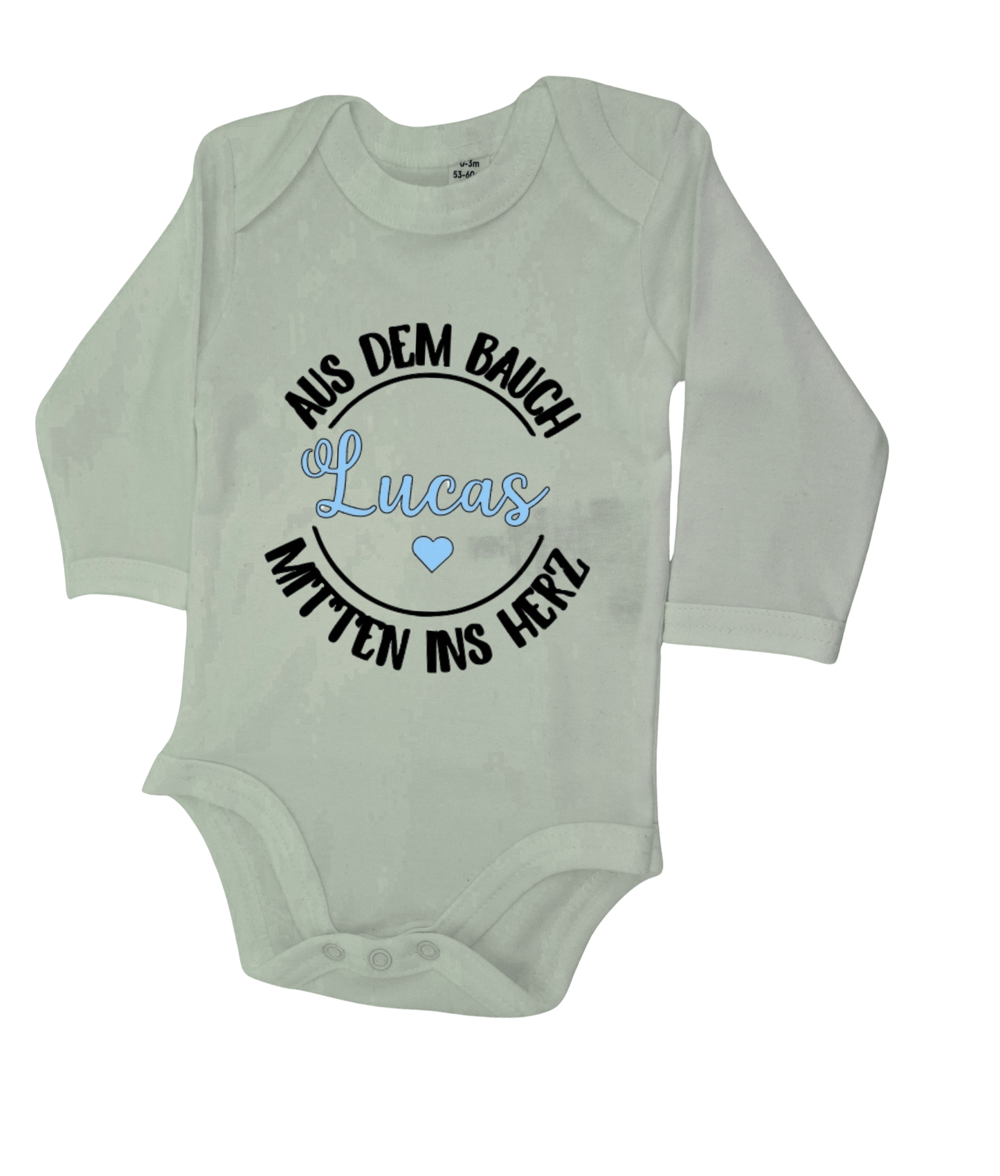 Personalisierte Biobaumwolle Baby Body